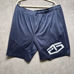 Tapout Athletic Shorts Mens 2XL Navy Blue MMA WWE Cage Fight Training Workout 9"
